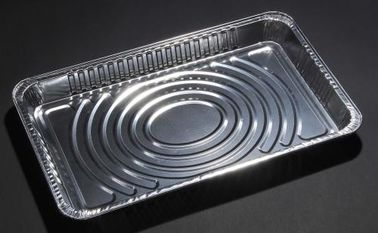 Baking Foil Food Storage Containers , Ovenable Rectangle Aluminum Pan